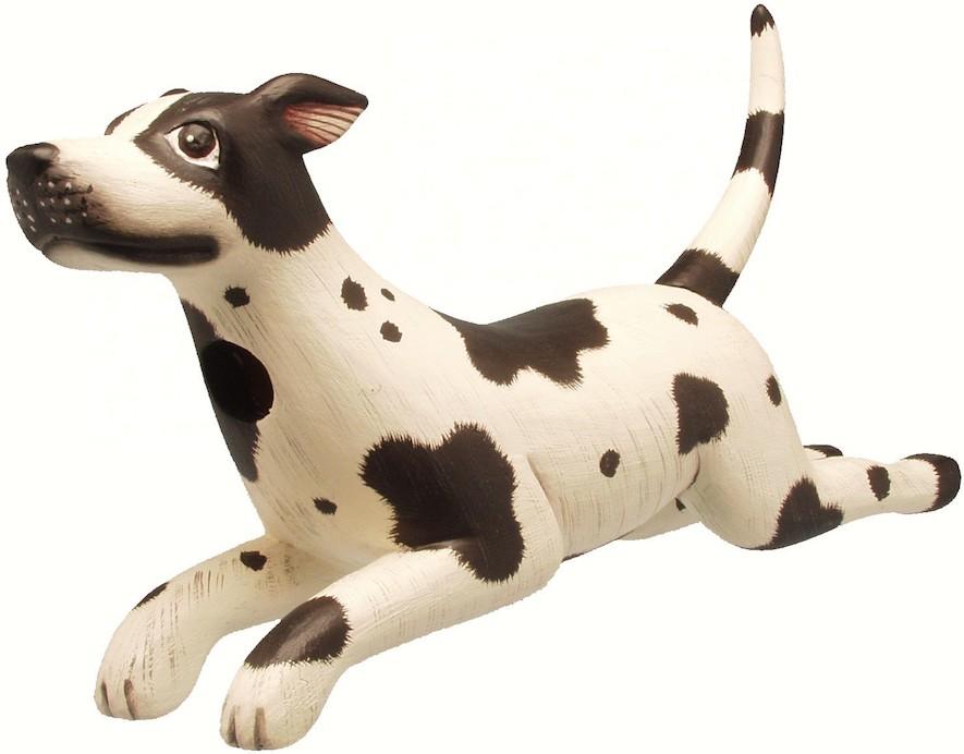 Leaping Dog Handmade Birdhouse