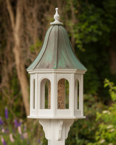 Copper Roof Bird Feeder Large Gazebo Style - 36x16