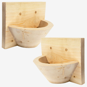 Set of 2 barn swallow nest cups, durable and easy-to-mount, ideal for attracting and supporting barn swallows in your outdoor space.