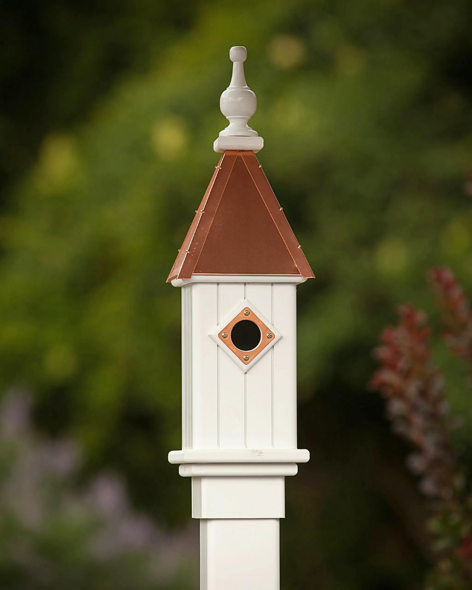 Copper Roof Bluebird Houses in Durable Vinyl/PVC – The Birdhouse Chick