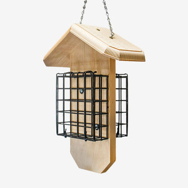 Coveside Large Suet Cage Feeder – Dual feeding stations with ample space for suet cakes, perfect for attracting multiple bird species