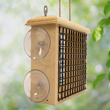 Coveside Window Suet Feeder – A transparent, easy-to-install suet feeder that attracts birds for up-close viewing right outside your window
