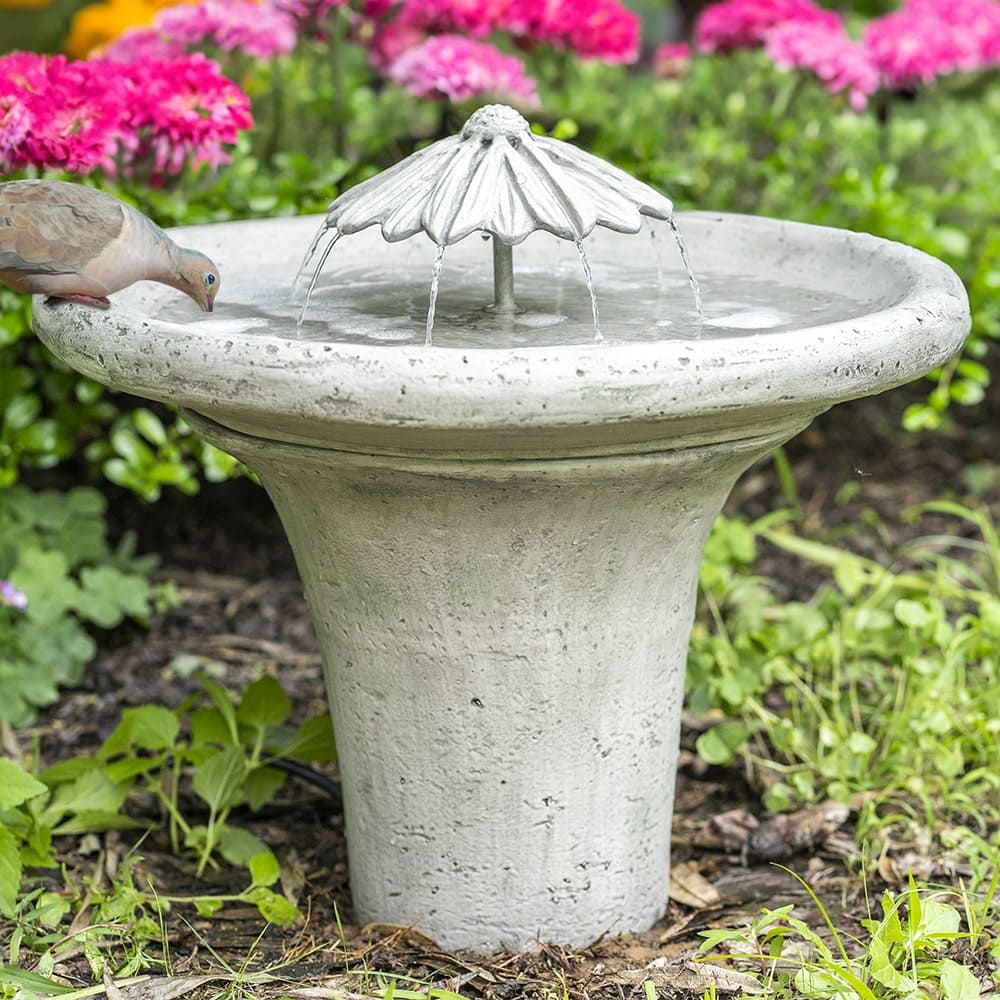 Flower Dripper Bird Bath Fountain