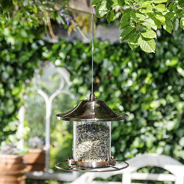 Gold Rush Hopper Bird Feeder