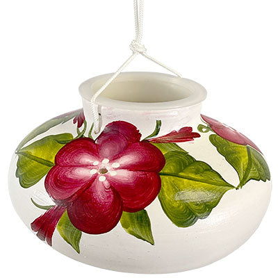 Ceramic Blossom Hummingbird Feeder – Elegant Floral Design Bird Feeder for Gardens
