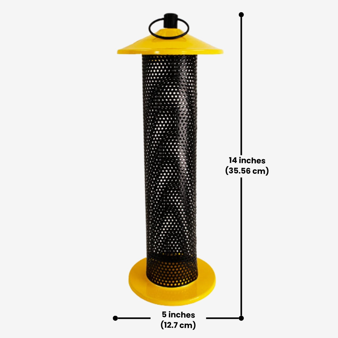 Set of 2 Heath Cling and Catch Finch Feeders, designed to attract finches and other small birds with easy access to seeds