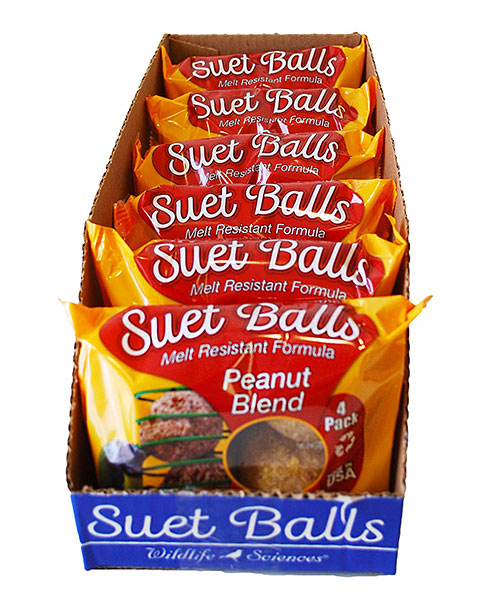 Box of Suet Balls with visible branding on a white background