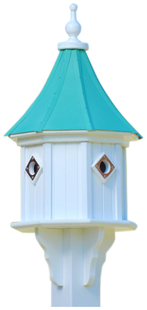 Copper Roof Birdhouse 34x14 Slope- 4 Portals