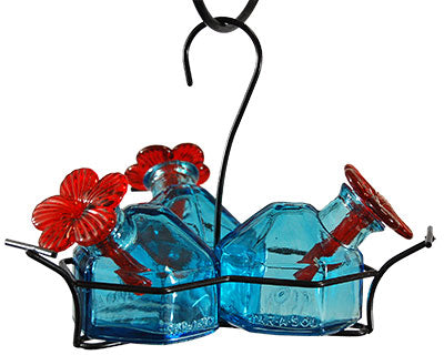 Bouquet Glass Hummingbird Feeder