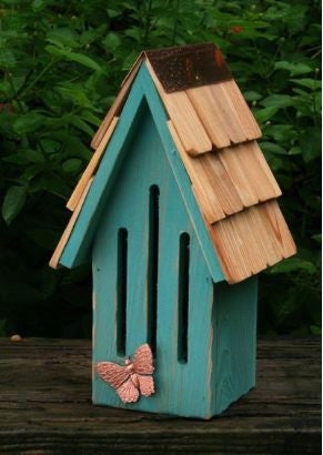 Teal and copper Butterfly Shelter