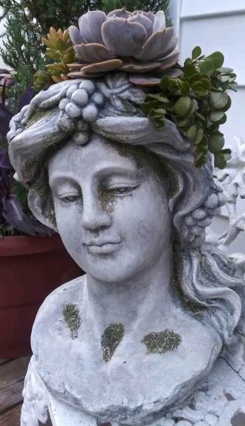 Large Lady Head Planter