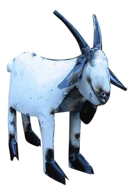 Billy Goat Recycled Metal Yard Art