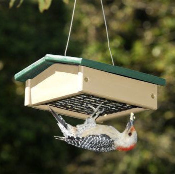 Recycled Upside Down Suet feeder