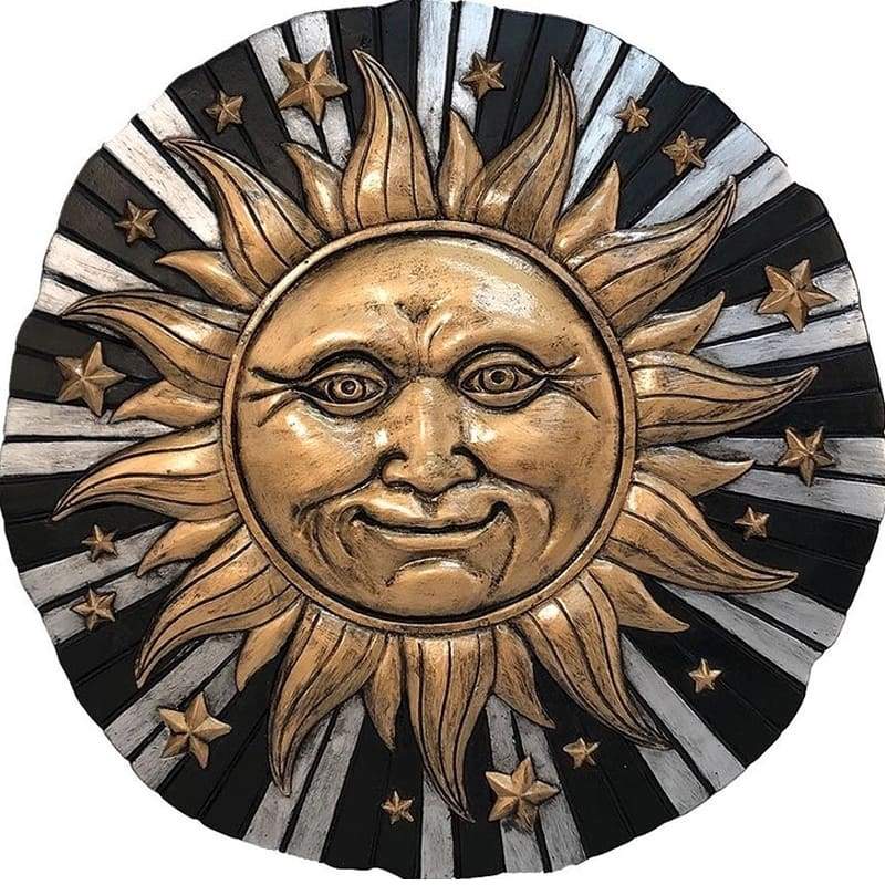 Sun and Stars Celestial Stepping Stone/Plaque