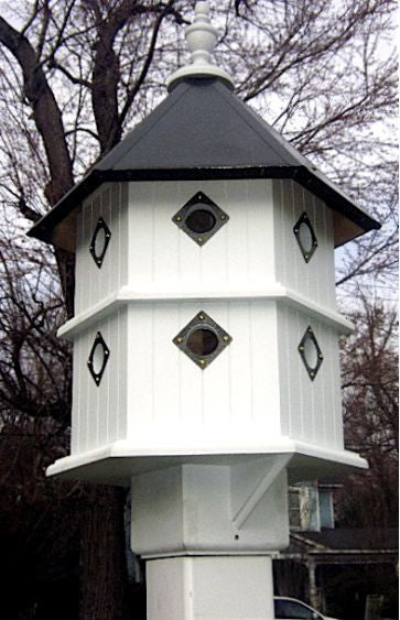 Dovecote Chateau Birdhouse in Vinyl/PVC-Bronze Roof