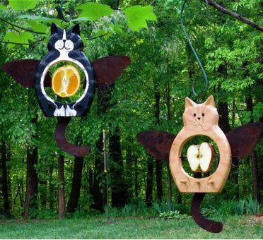 Angel Cats Fruit and Suet Feeder