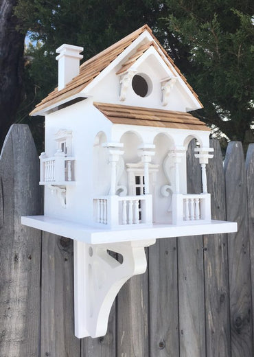 Honeymoon Cottage Bird House with Mounting Bracket