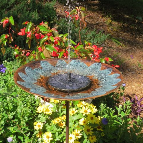 Solar Fountain for Bird Bath
