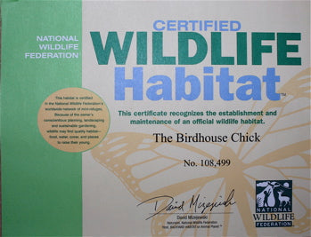 BirdhouseChick Certified Habitat