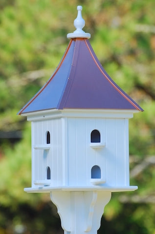 Original Copper and Vinyl Birdhouses are US Made