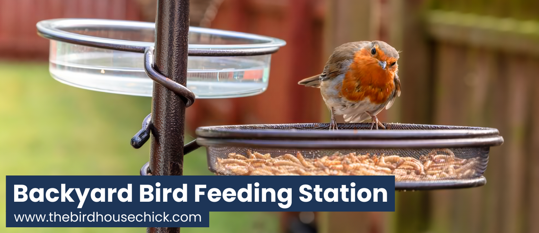 Bird feeding station