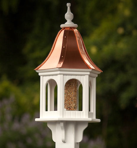 Copper Roof Bird Feeders