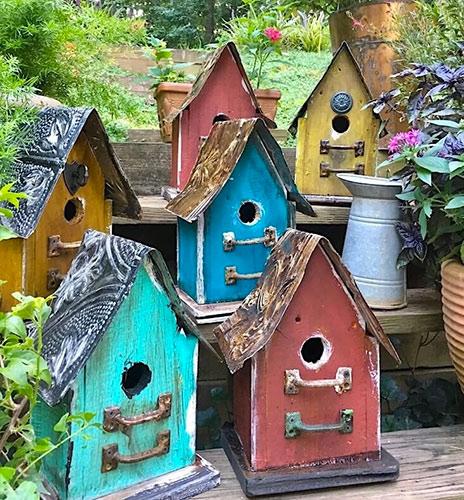 Church Birdhouses Vintage and Rustic