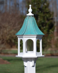 Copper Roof Gazebo Bird Feeder Bell Shape - 28x12