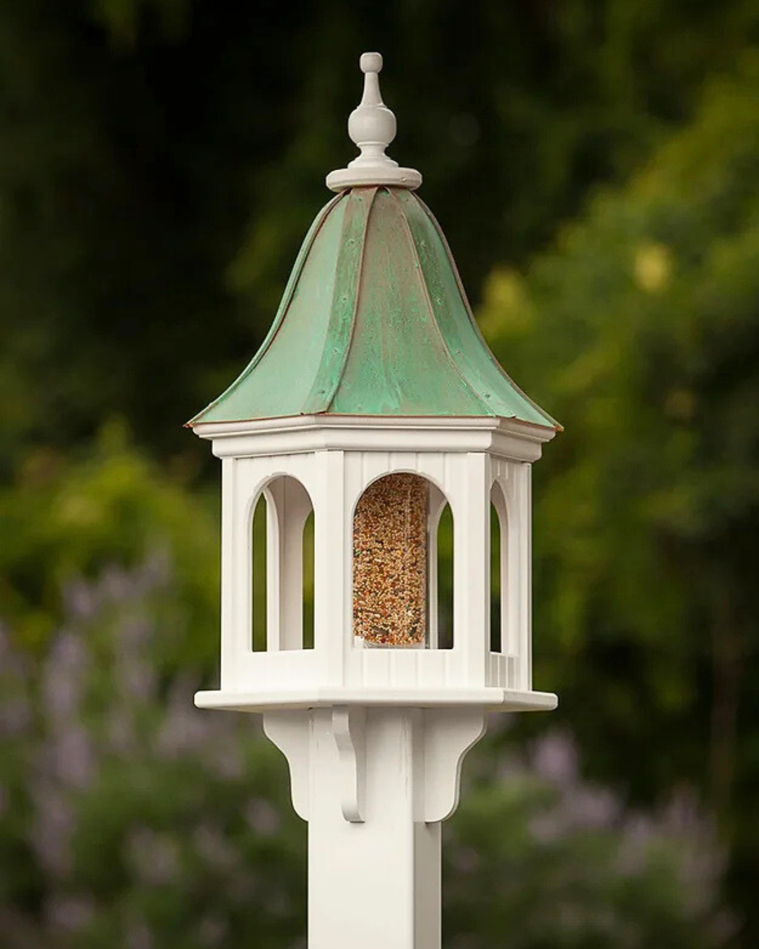 Copper Roof Gazebo Bird Feeder Bell Shape - 28x12