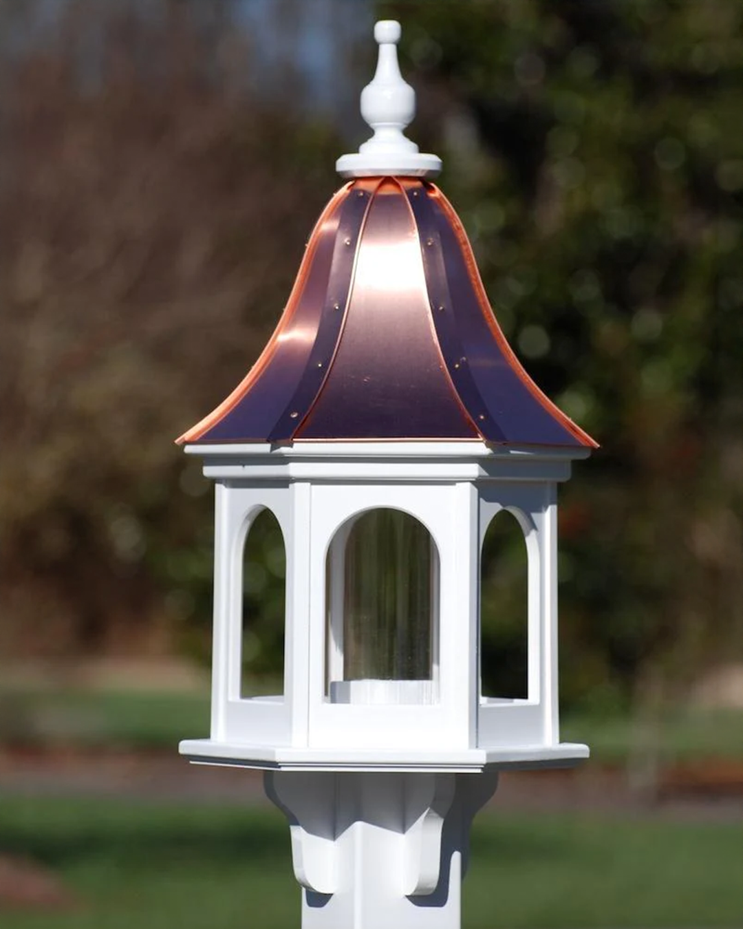 Copper Roof Gazebo Bird Feeder Bell Shape - 28x12