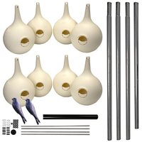 Complete Purple Martin Gourd Colony System