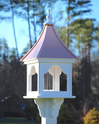 Copper Roof Bird Feeder Square Gazebo - 36x14