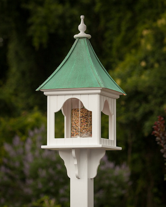 Copper Roof Bird Feeder Square Gazebo - 36x14