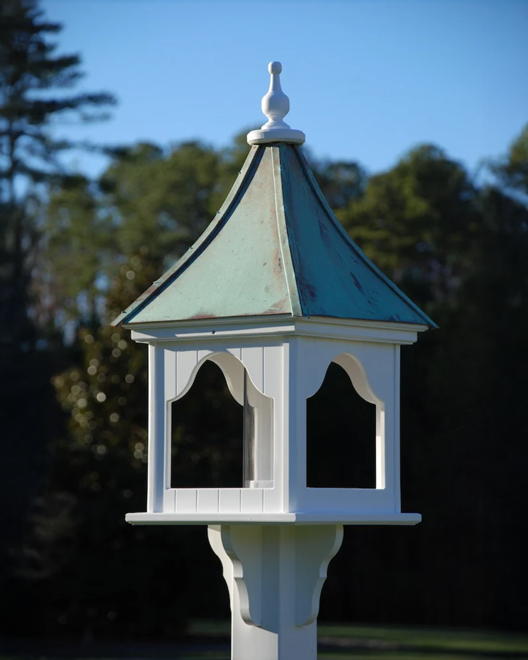 Copper Roof Bird Feeder Square Gazebo - 36x14