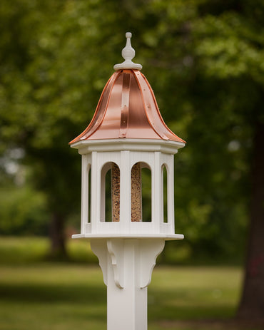 Copper Roof Gazebo Bird Feeder- Vinyl/PVC 36x14
