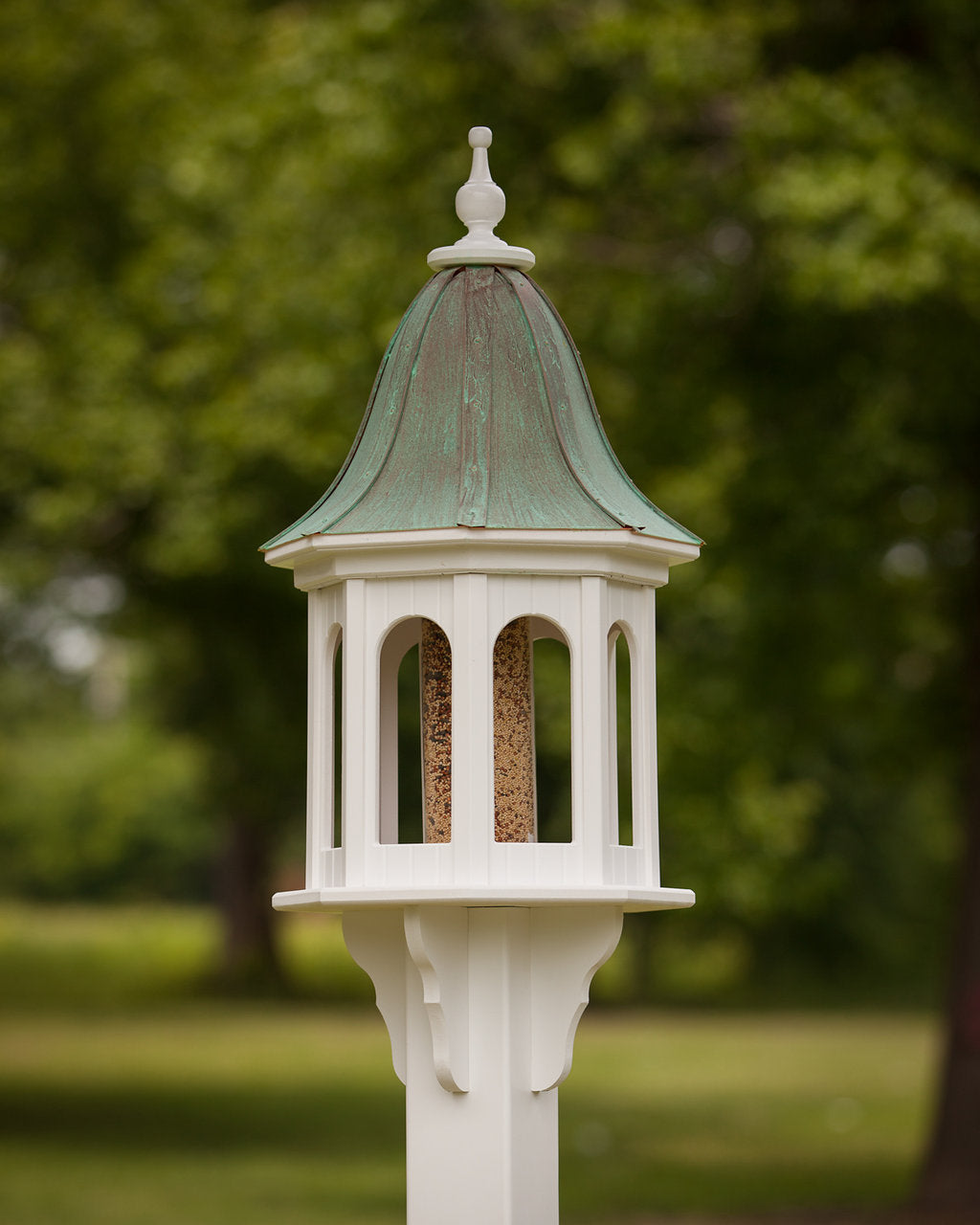 Copper Roof Gazebo Bird Feeder- Vinyl/PVC 36x14