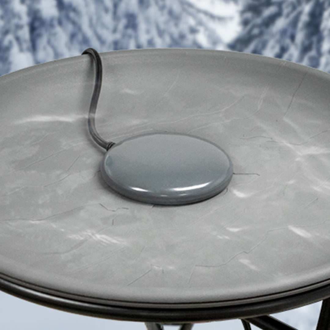 70W Wild Bird Lover's Aluminum Bird Bath Deicer – Keeps your bird bath water unfrozen during winter, providing birds with fresh water