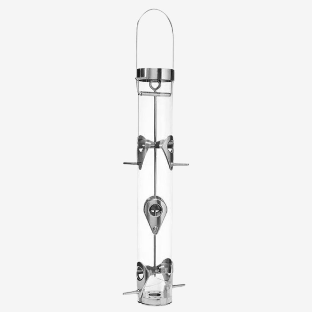 Droll Yankees A-6 Ring Pull Bird Feeder, perfect for attracting a variety of birds with its easy-to-maintain design and sturdy build