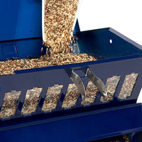 Absolute II Double Sided Bird Feeder in Electric Blue, featuring a durable, squirrel-resistant design for hassle-free birdwatching