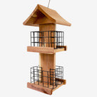 Amish Made Cedar Suet Tower – A premium cedar construction designed to hold four suet cakes for extended birdwatching enjoyment