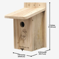 BestNest Seasonal Bluebird House, a versatile nesting box designed to attract bluebirds and provide shelter through every season
