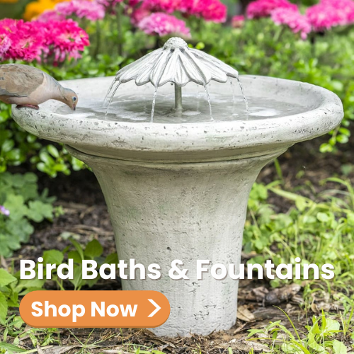 Faux Concrete Waterfountain & Birdbath 