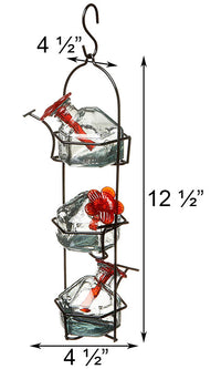 Clear Hummingbird Feeder
