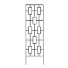 The Contemporary Plant Climber Trellis featuring a geometric grid, supporting pink climbing flowers, adding modern charm to the garden.