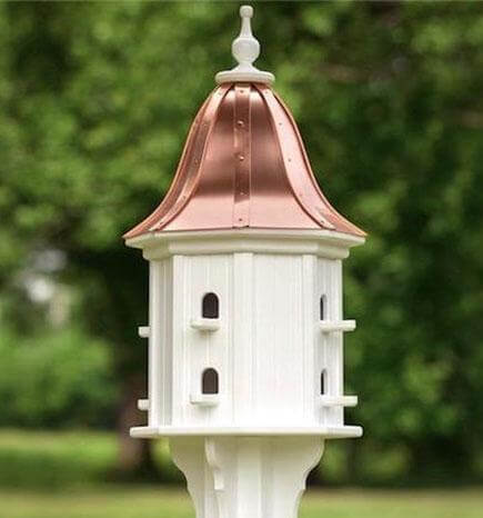 Copper Roof Birdhouses are Vinyl/PVC