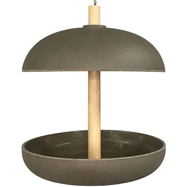 Bamboo and Metal Bird Feeder
