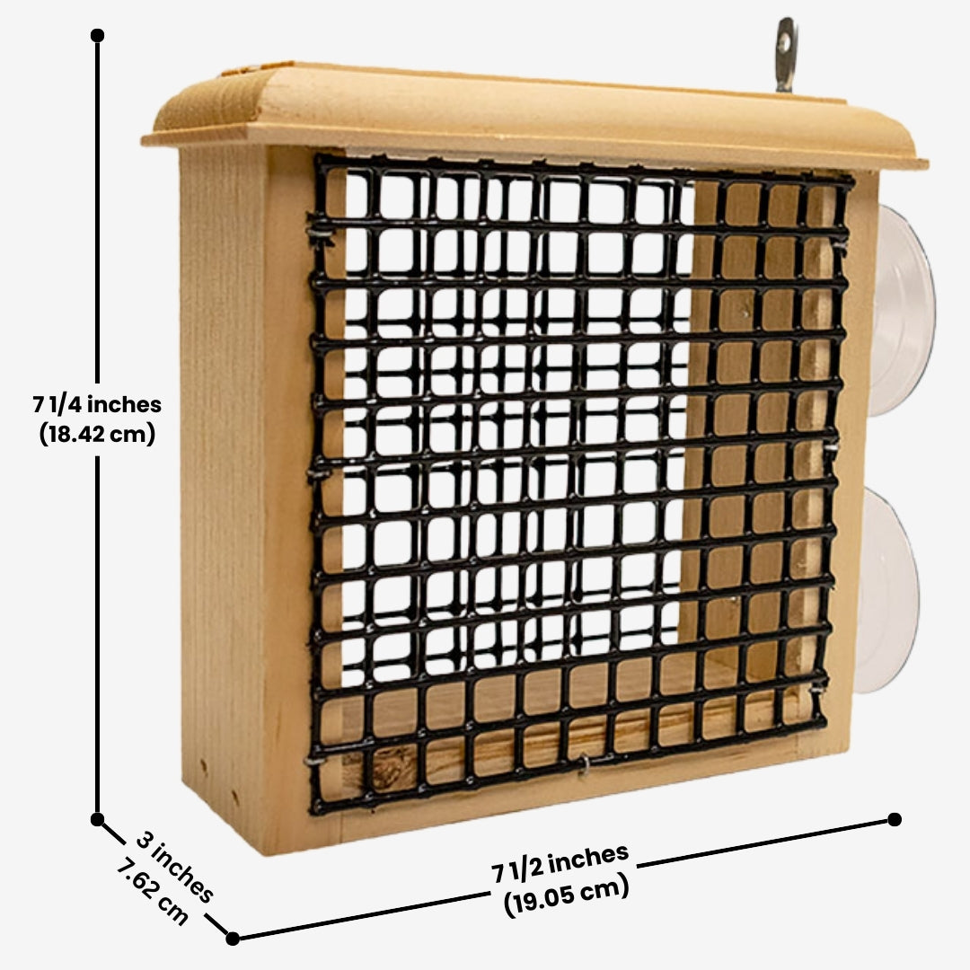 Coveside Window Suet Feeder – A transparent, easy-to-install suet feeder that attracts birds for up-close viewing right outside your window