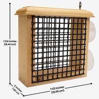 Coveside Window Suet Feeder – A transparent, easy-to-install suet feeder that attracts birds for up-close viewing right outside your window
