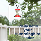 Extra-Large Deck Rail Hanger – Heavy-duty steel clamp fits wide deck rails (2"–5.625"). Tool-free installation with secure thumbscrews. Curled hook supports up to 10 lbs for feeders, spinners, or baskets. Swiveling arm for easy access. Black powder-coated finish for durability. Made in the USA.