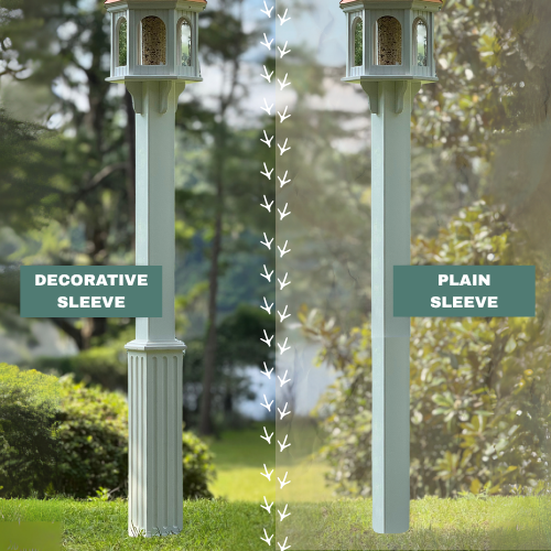 Copper Roof Vinyl Post Cover for 4x4 Wood Post